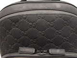 Gucci Medium Backpack In Logo-debossed Rubber-effect Black Leather Fw0426erxdu