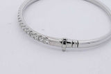 1.61cttw Diamond Hinged Bangle Bracelet 14k White Gold 14.6 Grams Eb0626lxrxsa