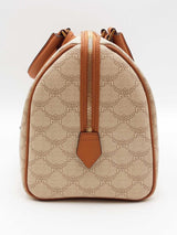 Mcm Monogram Canvas Ella Lauretos Boston Bag Eb0626oxzsa