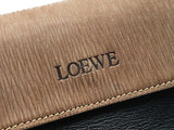 Loewe Velazquez Top Handle Bag In Brown & Black Leather Fw09262zxdu