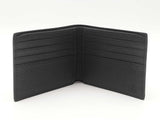 Gucci Logo Bifold Wallet In Black Grained Leather Fw0526lordu