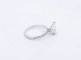2.01 Cttw Pear-cut Diamond & 14k White Gold Ring Size 6, 2.4 Grams Fw0524owxzdu