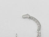 3.0 Dwt Lab Grown Diamond 4.4 Grams Bangle Earring Sterling Silver Mk1225opsmia