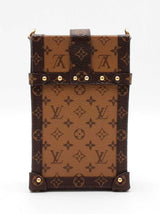 Louis Vuitton Pochette Trunk Verticale In Reverse Monogram Coated Canvas Fw0626loxzdu