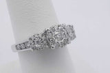 0.78cttw Diamond Ring In 14k White Gold 4.7 Grams Size 7 Eb0126wcrsa