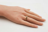 0.29 Ctw Diamond & 18k Yellow Gold Solitaire Engagement Ring 4.8 Grams Size 6.25 Fw0726izxdu