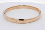 14k Yellow Gold Hinged Bangle Bracelet 7.3 Grams Eb0426rxzsa