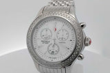 Michele Jetway Quartz Chronograph 40mm Stainless Steel Watch Eb0526pxzsa