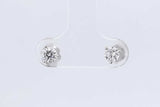 0.5ctw Lab Grown Diamond Stud Earrings In 14k White Gold 0.6 Grams Eb0225lordu