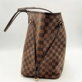 Louis Vuitton Damier Ebene Neverfull Leather Handbag Hs0624ewxsa