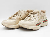 Gucci Rhyton Beige Sneakers Size 7.5 Sd0926lozdu
