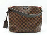 Louis Vuitton Graceful Pm Hobo Bag In Damier Ebene Canvas & Leather Fw0226crxdu