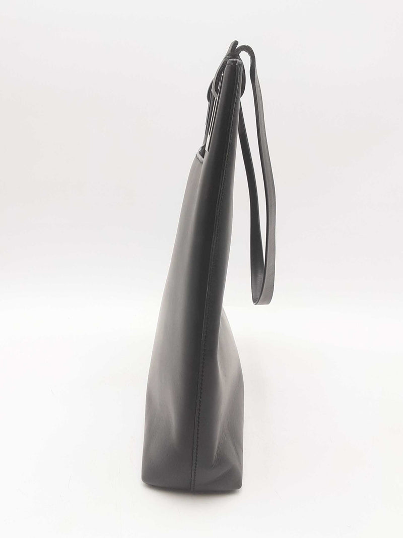 Gucci Vintage Black Leather Shoulder Bag Sd0625rzsa