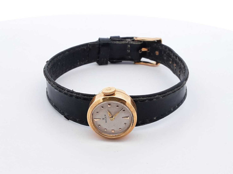 1959 Rolex Chameleon 18k Gold 15mm Watch With 10 Straps 7.4 Grams Fw0925pzxzdu