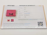 Hermes Constance Slim Rose Tyrien Pink Epsom Palladium Wallet Do0126wxzxde