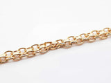 14k Yellow Gold Bismarck Link Bracelet / Anklet 2.8 Grams 9.5 Inch Fw0526lpxdu