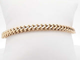 10k Yellow Gold 9.4 Grams Foxtail Bracelet 8 In Aa0926irzsa