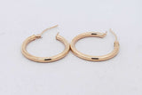 14k Yellow Gold Hoop Earrings 0.9 Grams Eb0826rxsa