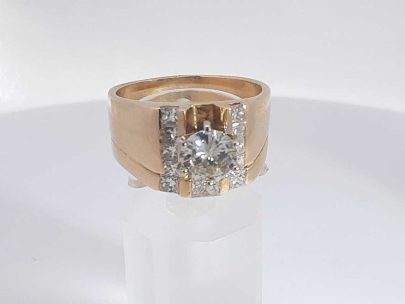 2.18 Cttw Diamond 14k Yellow Gold Ring 10.2 Grams Size 8.5 Aa0725ocxzsa