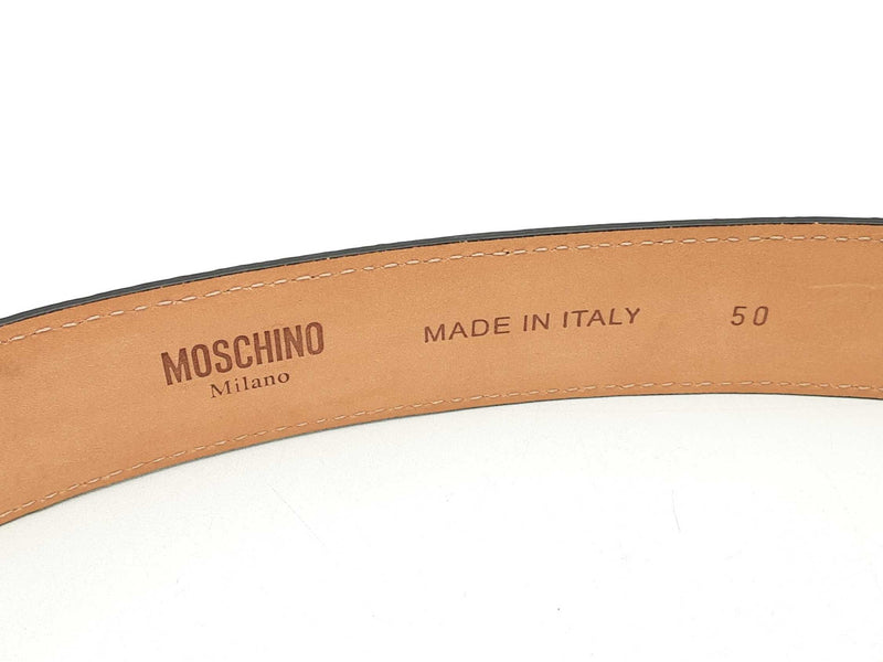 Moschino Iridescent Belt And Silver-tone Logo Buckle Fw0125lxzsa