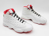 Nike Air Jordan 13 Retro "History Of Flight" Sneakers In White & University Red Size 8.5 Fw0526pxdu