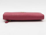Prada Saffiano Leather Fold Over Continental Wallet Pink Aa0625lzxsa
