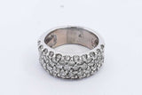 1.43ctw Diamond Ring In 14k White Gold 6.9 Grams Size 4 Eb1224wxzsa