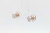 0.9cttw Diamond Stud Screwback Earrings In 10k Yellow Gold 0.8 Grams Eb0926wxzsa