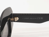 Loewe Lw40114f Chunky Anagram Black Frames Gray Lens Sunglasses Do0926llxde