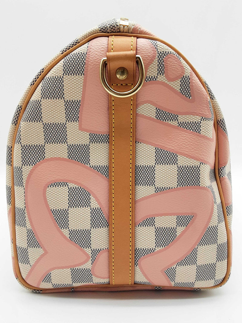 Louis Vuitton 30 Bandouliere Speedy Damier Azur Tahitienne Handbag Do0325exzde