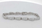 2.16cttw Diamond Tennis Bracelet In 14k White Gold 12.8 Grams 6 Inch Eb1026erxsa