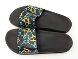 Gucci Ghost Slides In Star Print Black Rubber Size 12 Fw0926ixdu
