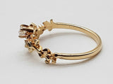 0.10 Carat Natural Diamond 10k Yellow Gold 1.7g Ring Size 6.25 Do0526ixde