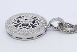 2.8cttw Diamond Pendant Necklace 14k White Gold 27.6 Grams 17 Inch Eb0326oxrxdu