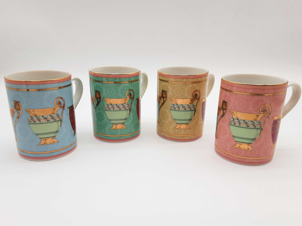 Gucci Greek Mythology Multicolor Porcelain Cups 4 Set Do0725lwrde
