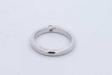 0.06ctw Diamond Ring In 14k White Gold 4.4 Grams Size 5.5 Eb0126orxde