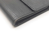 Louis Vuitton Black Epi Leather Porte Tresor Wallet Eb0626lrxdu