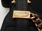 Salvatore Ferragamo Ardisie Chain Black Leather Ankle Boots Size 7.5 Do0925lrxde