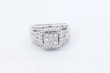 0.83ctw Diamond Ring In 10k White Gold 5.5 Grams Size 5.5 Eb1225olxdu