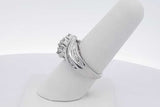 0.66cttw Diamond Ring In 14k White Gold 4.5 Grams Size 7 Eb0726rxzsa