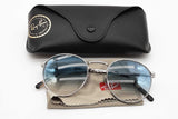 Ray-ban Rb3637 New Round Blue Gradient Lens Sunglasses Eb0826pxde