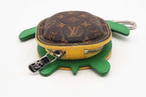 Louis Vuitton Lv Turtle Pouch Bag Charm With Monogram Canvas Shell Eb0126wcrsa