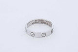 Cartier 18k White Gold Love Ring 3.3 Grams Size 51 Eb0726ocxde