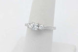 0.3cttw Lab Grown Diamond Ring In 10k White Gold 3.1 Grams Size 6 Eb1026lxzsa