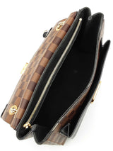 Louis Vuitton Vavin Shoulder Bag In Damier Ebene Coated Canvas Fw0725exzdu
