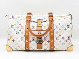 Louis Vuitton X Takashi Murakami Keepall 45 In White Multicolor Monogram Coated Canvas Fw0726lcrxdu