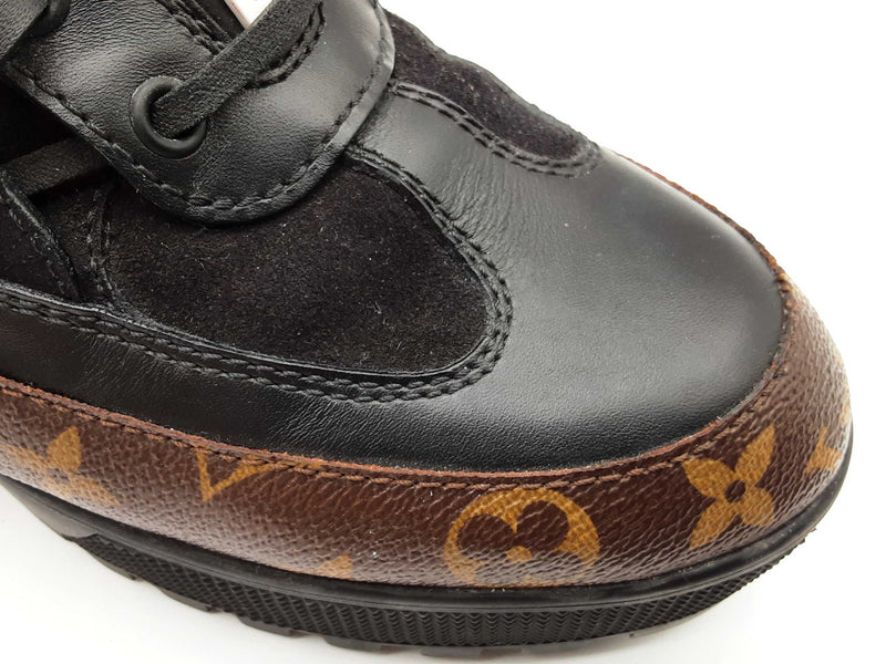 Louis Vuitton Laureate Desert Black Leather Boot Size Eu 40 Do1124wxzde