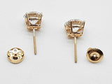 3.02 Cttw Lab Grown Diamonds 14k Yg 1.5g Screw Back Stud Earrings Do0726rrxde
