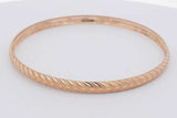 18k Yellow Gold Bangle Bracelet 5.5 Grams Eb0426orxsa