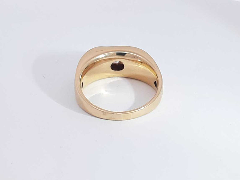 0.80 Cttw Diamond 14k Yellow Gold 9 Grams Size 11.5 Aa1025czxsa